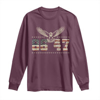 Funny Vintage 86 47 Long Sleeve Shirt Eagle Vintage American Flag