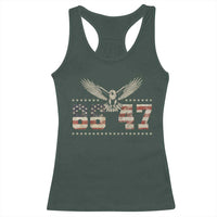 Funny Vintage 86 47 Racerback Tank Top Eagle Vintage American Flag