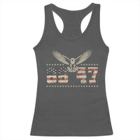 Funny Vintage 86 47 Racerback Tank Top Eagle Vintage American Flag
