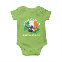Irish Pride Baby Onesie Hey Baby Let The Free Birds Fly Ireland Flag