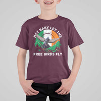 Irish Pride T Shirt For Kid Hey Baby Let The Free Birds Fly Ireland Flag