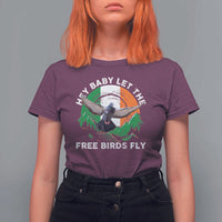 Irish Pride T Shirt For Women Hey Baby Let The Free Birds Fly Ireland Flag