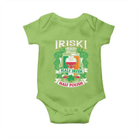 Iriski Half Irish Half Polish Baby Onesie Polish St Patricks Day Eagle