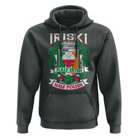 Iriski Half Irish Half Polish Hoodie Polish St Patricks Day Eagle