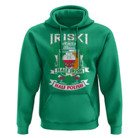 Iriski Half Irish Half Polish Hoodie Polish St Patricks Day Eagle