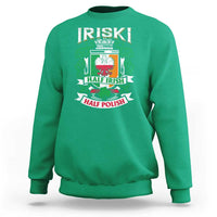 Iriski Half Irish Half Polish Sweatshirt Polish St Patricks Day Eagle