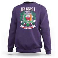 Iriski Half Irish Half Polish Sweatshirt Polish St Patricks Day Eagle