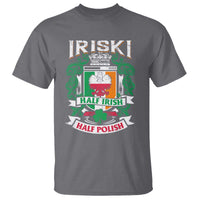 Iriski Half Irish Half Polish T Shirt Polish St Patricks Day Eagle