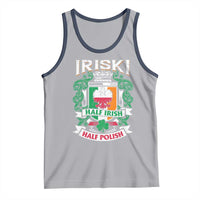 Iriski Half Irish Half Polish Tank Top Polish St Patricks Day Eagle