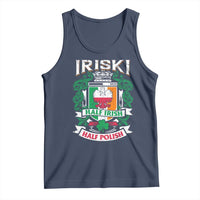 Iriski Half Irish Half Polish Tank Top Polish St Patricks Day Eagle