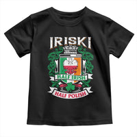 Iriski Half Irish Half Polish Toddler T Shirt Polish St Patricks Day Eagle
