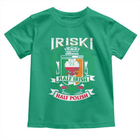 Iriski Half Irish Half Polish Toddler T Shirt Polish St Patricks Day Eagle
