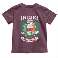 Iriski Half Irish Half Polish Toddler T Shirt Polish St Patricks Day Eagle