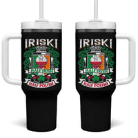Iriski Half Irish Half Polish Tumbler With Handle Polish St Patricks Day Eagle