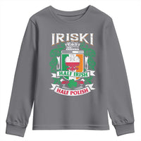 Iriski Half Irish Half Polish Youth Sweatshirt Polish St Patricks Day Eagle
