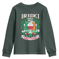 Iriski Half Irish Half Polish Youth Sweatshirt Polish St Patricks Day Eagle