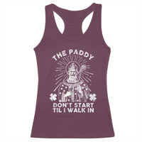 Funny The Paddy Don't Start Til I Walk In Racerback Tank Top St Patrick's Day Irish Beer