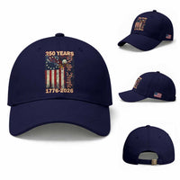 250th Anniversary USA Patriotic Baseball Cap 250 Years We The People Vintage Bald Eagle