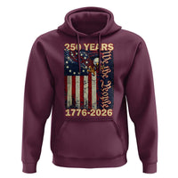 250th Anniversary USA Patriotic Hoodie 250 Years We The People Vintage Bald Eagle
