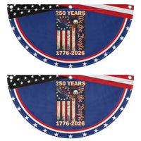 250th Anniversary USA Patriotic Fan Flag 250 Years We The People Vintage Bald Eagle