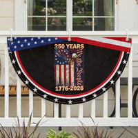 250th Anniversary USA Patriotic Fan Flag 250 Years We The People Vintage Bald Eagle