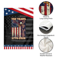 250th Anniversary USA Patriotic Garden Flag 250 Years We The People Vintage Bald Eagle