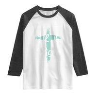Easter He Is Risen Raglan Shirt He Is Not Here Christian Cross