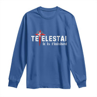 Tetelestai It Is Finished Long Sleeve Shirt Jesus Last Words Christian Easter