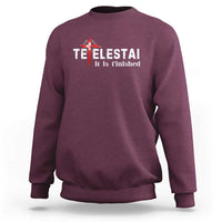 Tetelestai It Is Finished Sweatshirt Jesus Last Words Christian Easter