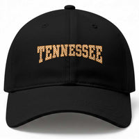Tennessee Fan Baseball Cap Orange Retro Checkered Varsity TN State
