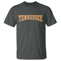 Tennessee Fan T Shirt Orange Retro Checkered Varsity TN State