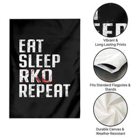 Eat Sleep RKO Repeat Garden Flag Blood Stained