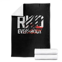 RKO Everybody Throw Blanket Grunge Blood Stained Scratch Mark