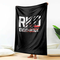 RKO Everybody Throw Blanket Grunge Blood Stained Scratch Mark