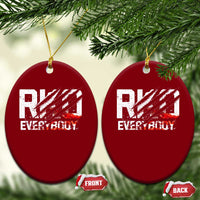 RKO Everybody Ceramic Ornament Grunge Blood Stained Scratch Mark