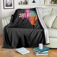 San Antonio Texas TX Fiesta Sports For Latino Fans Throw Blanket
