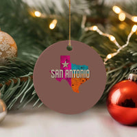 San Antonio Texas TX Fiesta Sports For Latino Fans Ceramic Ornament