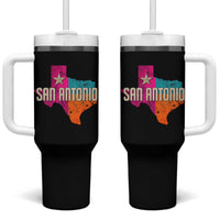 San Antonio Texas TX Fiesta Sports For Latino Fans Tumbler With Handle