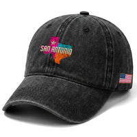 San Antonio Texas TX Fiesta Sports For Latino Fans Washed Cotton Baseball Cap