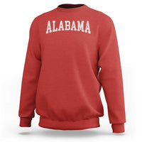 Alabama Fan Sweatshirt Vintage Bold Sport State Letters AL Game Day
