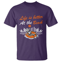 Summer Vacation T Shirt Life Is Better At The Beach Funny Skeleton - Wonder Print Shop