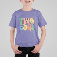 Second Birthday T Shirt For Kid Two Cool Gift 2 Years Old Retro Groovy - Wonder Print Shop
