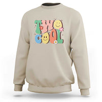 Second Birthday Sweatshirt Two Cool Gift 2 Years Old Retro Groovy - Wonder Print Shop