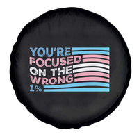 Funny You're Focused On The Wrong 1% Spare Tire Cover Bi Transgender LGBT