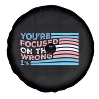 Funny You're Focused On The Wrong 1% Spare Tire Cover Bi Transgender LGBT