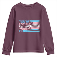 Funny You're Focused On The Wrong 1% Youth Sweatshirt Bi Transgender LGBT