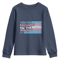Funny You're Focused On The Wrong 1% Youth Sweatshirt Bi Transgender LGBT