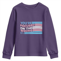 Funny You're Focused On The Wrong 1% Youth Sweatshirt Bi Transgender LGBT
