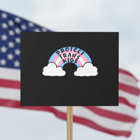 Funny Protect Trans Kids Protest Sign LGBT Pride Rainbow - Wonder Print Shop