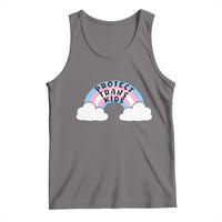 Funny Protect Trans Kids Tank Top LGBT Pride Rainbow